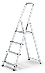 Hliníkové schůdky 4 stupně jednostranné DRABEST ALD4 HOME