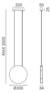 Il Fanale Designové závěsné svítidlo DEA ø 320 mm
