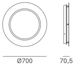 Il Fanale Designové nástěnné svítidlo DEA ø 700 mm