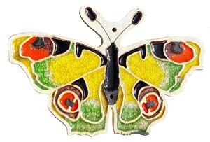 Keramický motýl Babočka žlutý