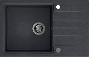 Quadron Peter dřez graniteq 78x50 cm černá HCQP7850CZK