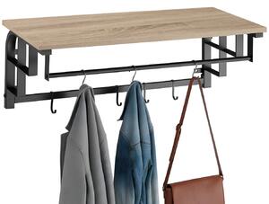 Tectake Závěsná skříň Westwood 66x30x27cm - Industrial světlé dřevo, dub Sonoma