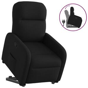 Zvedací polohovací křeslo černé textil 3302974