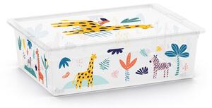 Bílý plastový dětský úložný box 55x39x16 cm C Box Style – KIS