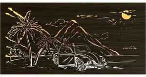 "Volkswagen Brouk" světelný obraz 230V 120x60cm provedení povrchu: dub B