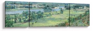 Obraz - Theodore Robinson, The Valley of the Seine, From the Hills of Giverny, reprodukce (170x50 cm)