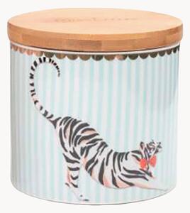 Dóza z kostního porcelánu Tiger