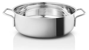 Eva Trio Stainless Steel Hluboká pánev nerezová 28 cm, z recyklované oceli 18/10, na indukci, do trouby, silné sendvičové dno, Eva Solo