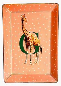 Dekorativní tác z kostního porcelánu Giraffe