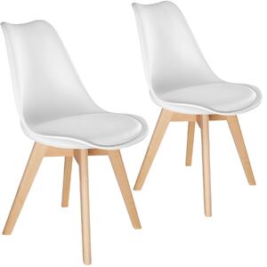 Jídelní židle tectake®: ergonomický design sedáku, odolné polstrování, vysoká stabilita, filcové podložky šetrné k podlaze