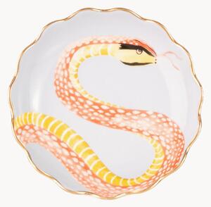 Mělký talíř z kostního porcelánu Snakey
