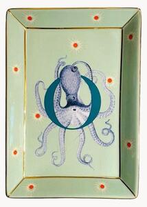 Dekorativní tác z kostního porcelánu Octopus