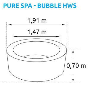 Marimex | Vířivý bazén Pure Spa - Bubble HWS + výhodná sada příslušenství | 19900141