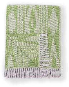 Zelený pléd s podílem bavlny Euromant Zanzibar, 140 x 180 cm