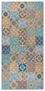 Hans Home | Běhoun Cappuccino 105880 Mosaik Blue Multicolored