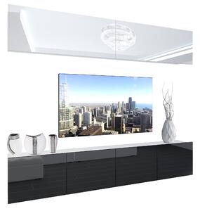 Obývací stěna Belini Premium Full Version bílý lesk / černý lesk + LED osvětlení Nexum 93 Výrobce