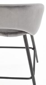 Židle barová Selli 65cm šedá