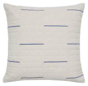 Bílo-modrý povlak na polštář Kave Home Blaina 45 x 45 cm