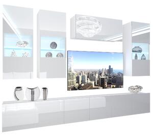Obývací stěna Belini Premium Full Version bílý lesk + LED osvětlení Nexum 75 Výrobce
