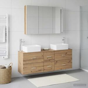 Sada koupelnového nábytku 4 ks Dub artisan 3406870