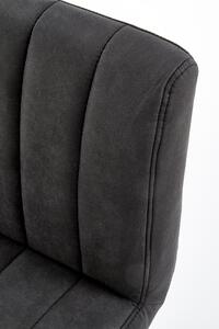 Židle barová Victis šedá/černá