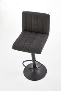 Židle barová Victis šedá/černá