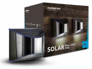 Modee LED solární nástěnné svítidlo ML-WS102, 2 ks