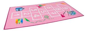 BrenoKusový koberec HOPSCOTCH - Skákací panák - pink, Růžová, 75 x 145 cm
