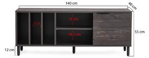 TV stolek/skříňka Karlin (Tmavá hnědá). 1072661