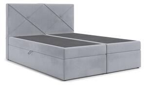 Čalouněná postel VERDE 160x200 cm Světle šedá