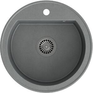 Quadron Johnny dřez graniteq 51x51 cm šedá/grafitová/onyx HCQC5151SZK