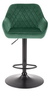 Židle barová Roxie velvet green