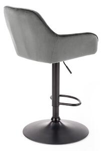 Židle barová Roxie velvet grey