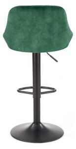 Židle barová Nang sametově zelená