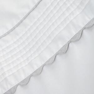 Bílé povlečení z egyptské bavlny Bianca Ric Rac, 135 x 200 cm