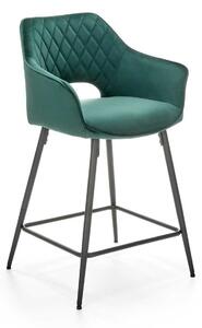 Židle barová Rubanově zelená