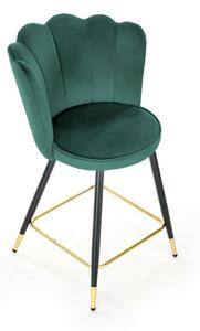 Židle barová florence shell green
