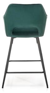 Židle barová Rubanově zelená