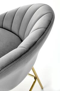 Židle barová Shelly velvet grey