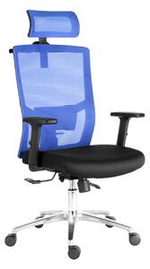 Kancelářská židle ERGODO AVILA černo-modrá