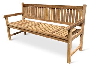 Zahradní dřevěná lavice z teaku Queensbury 180 cm