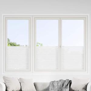 Okenní fólie 4 ks matné vzor pruhy PVC 3208974