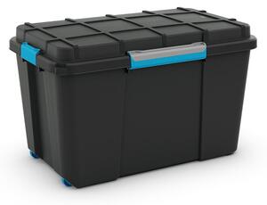 Černý plastový úložný box s víkem 73,5x44,5x46 cm Scuba Box – KIS