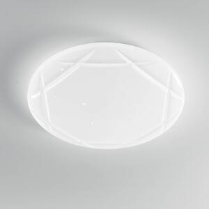 F.A.N. Europe LED stropní svítidlo Elixir, Ø 50 cm, bílé, plast,, Bílá / opál, Obývací pokoj / jídelna, Plast, Moderní
