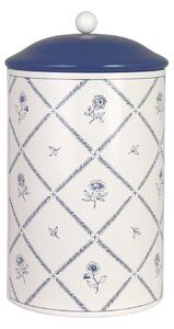 Plechová dóza Lovisa Blue/White 21 cm