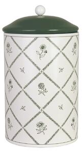 Plechová dóza Lovisa Green/White 21 cm