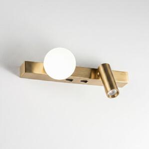 Ideal Lux - LED Nástěnné svítidlo BINOMIO 2xLED/3W/230V CRI 90 mosaz