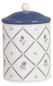 Plechová dóza Lovisa Blue/White 15 cm