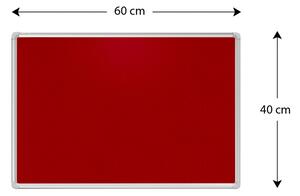 Allboards, Textilní nástěnka 60x40 cm (červená), TF64CE