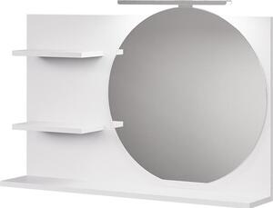 Zrcadlová police Vicco Avena Bílá 80 x 50 cm se 3 otevřenými přihrádkami, Model 58559